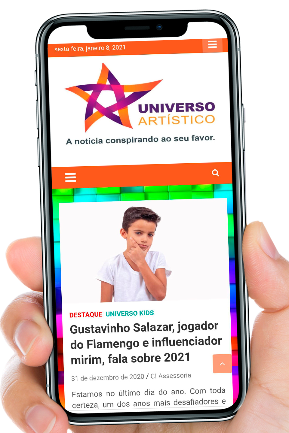 publicacao site universo artistico gustavinho salazar